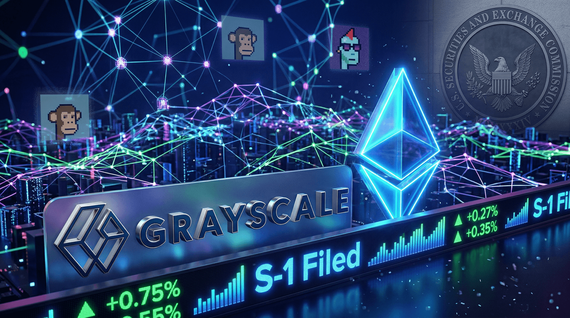 Grayscale Files S-1 for Spot Ethereum ETF