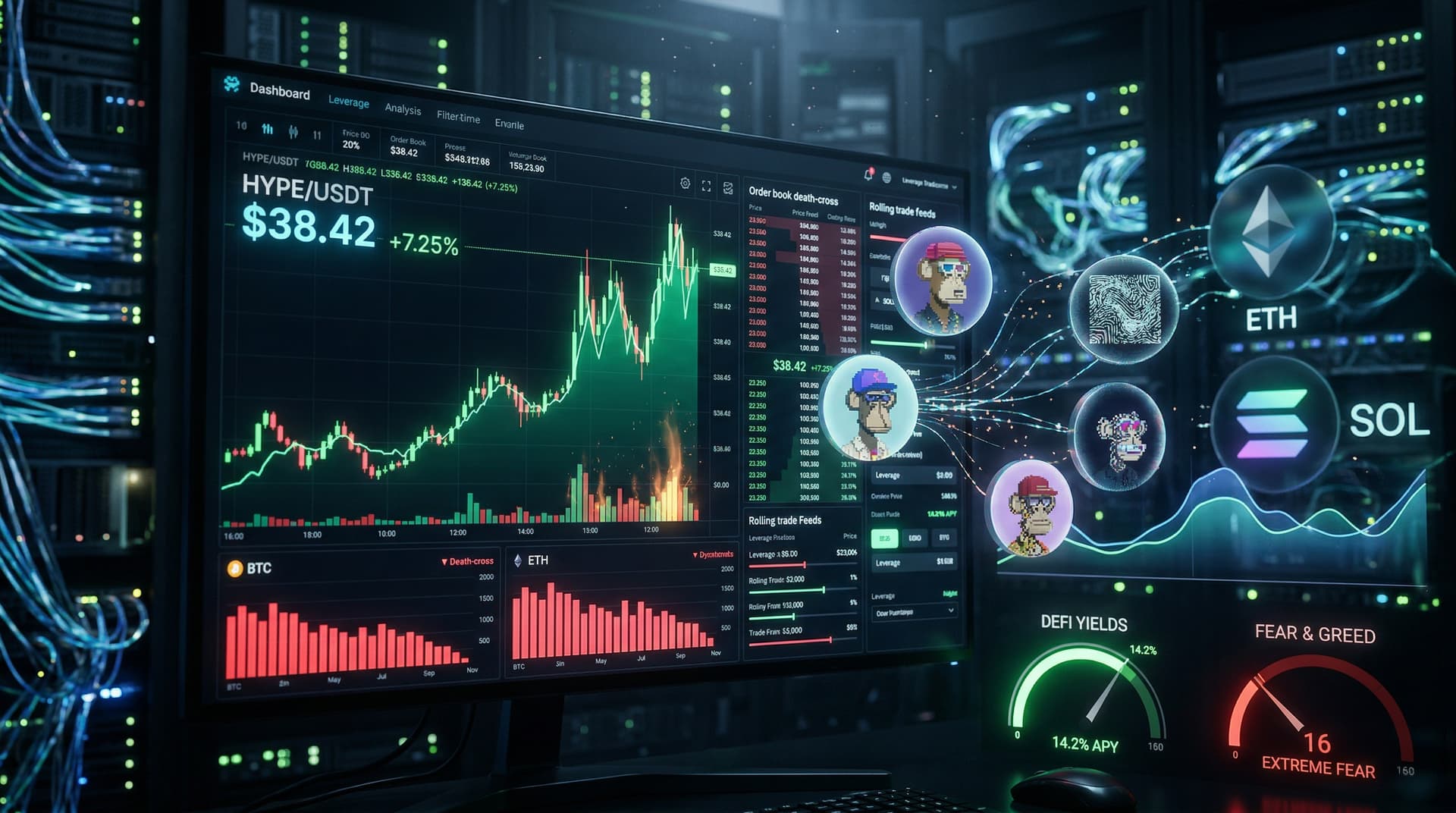 Hyperliquid Surge: HYPE Rallies 7.25% to $38.42, Boosts NFT Liquidity