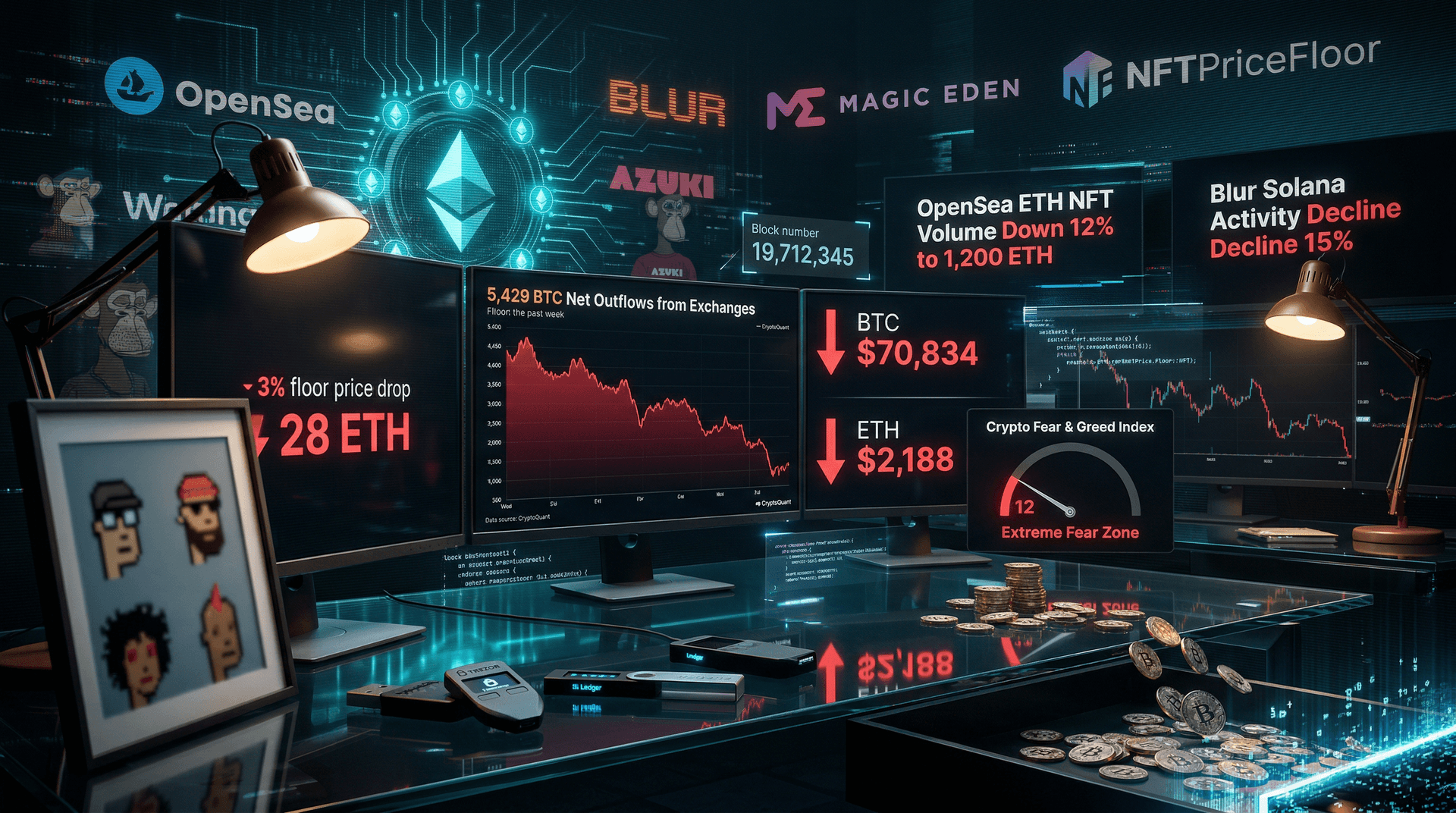 5,429 BTC Outflows Tighten NFT Liquidity on OpenSea and Blur Markets