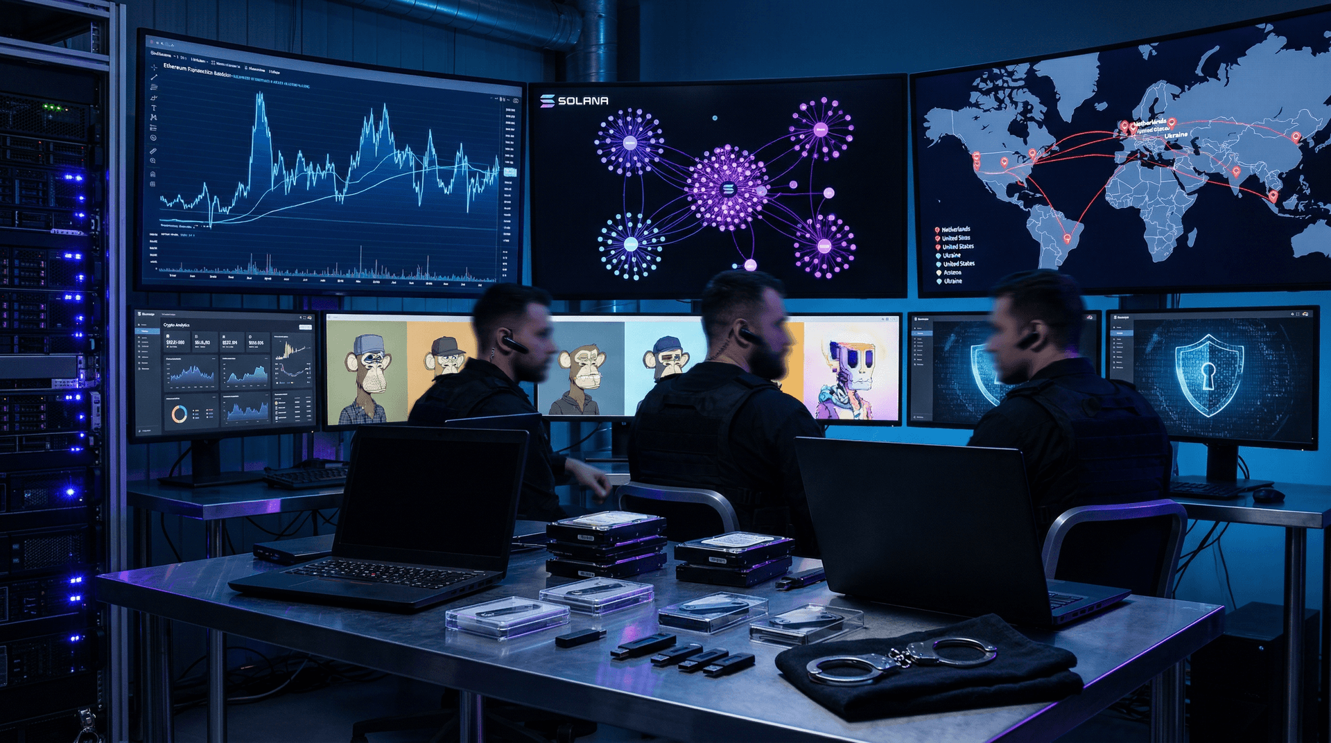 Crypto Theft Crackdown Seizes $28M, Arrests 18