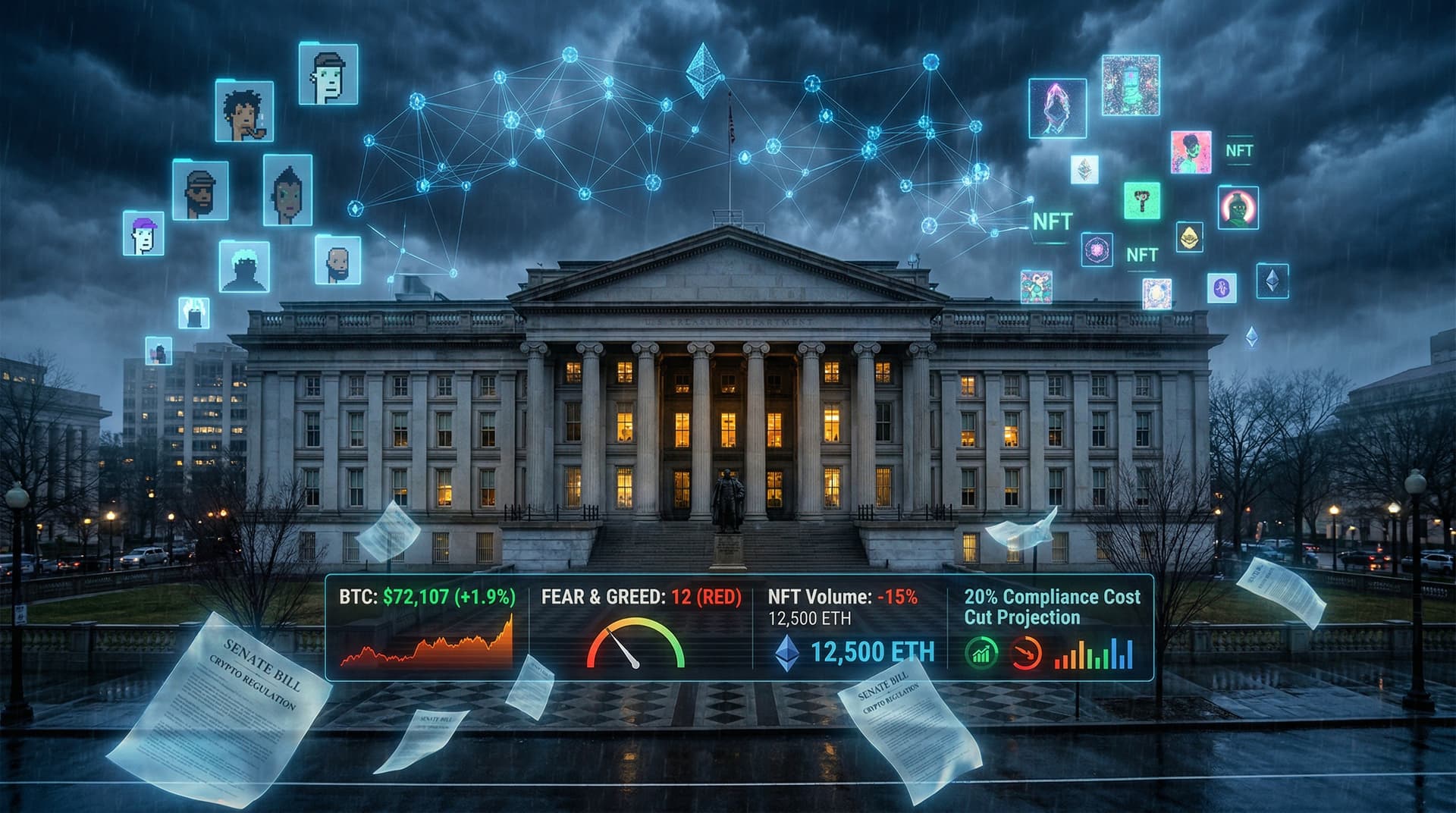 Treasury Crypto Bill Cuts NFT Compliance Costs 20%