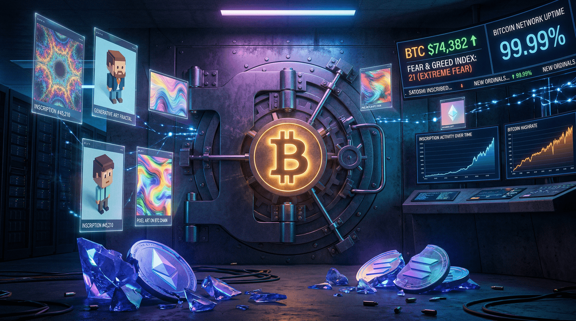 Bitcoin Safest Cryptocurrency Hits 99.99% Uptime for Ordinals NFTs