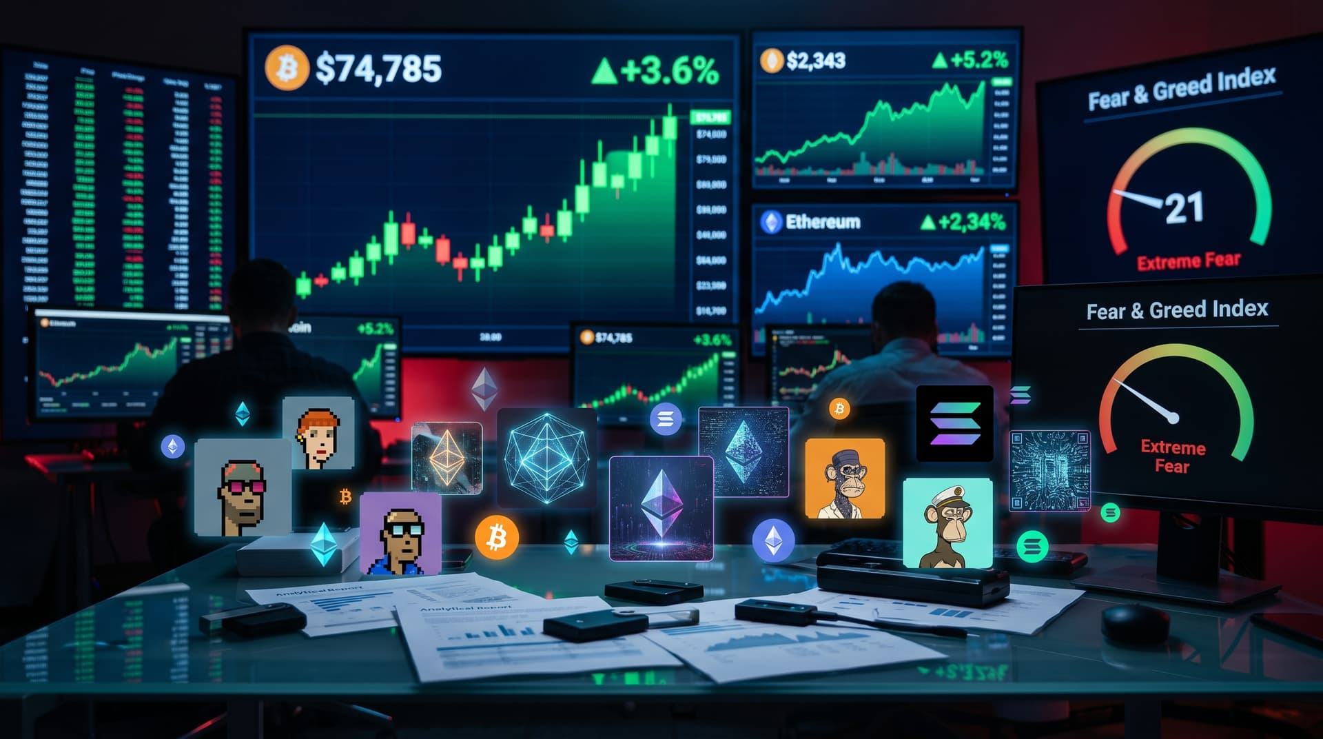 Crypto Buying Timing: Fear & Greed Hits 21 as BTC Rises 3.6% to $74,785