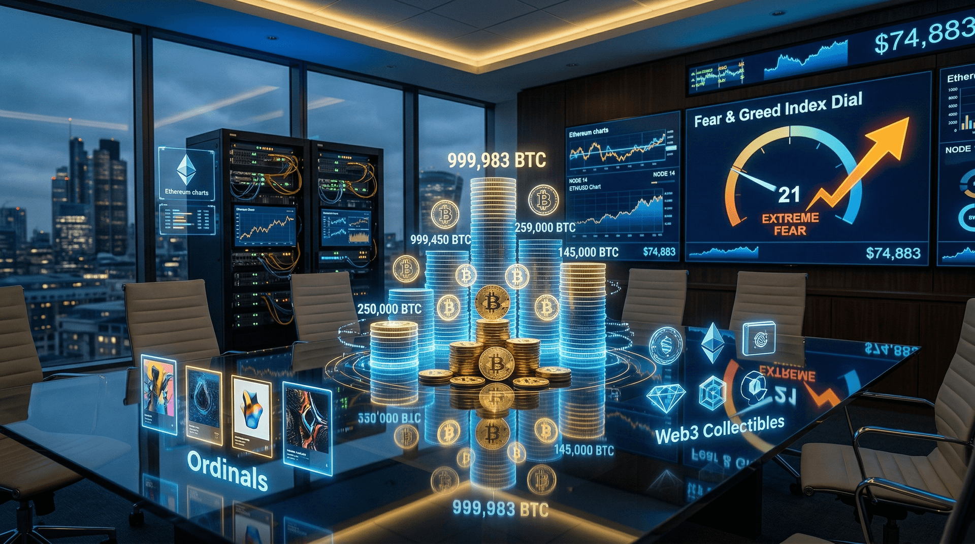 Corporate BTC Accumulation Nears 1M as Bitcoin Hits $74K