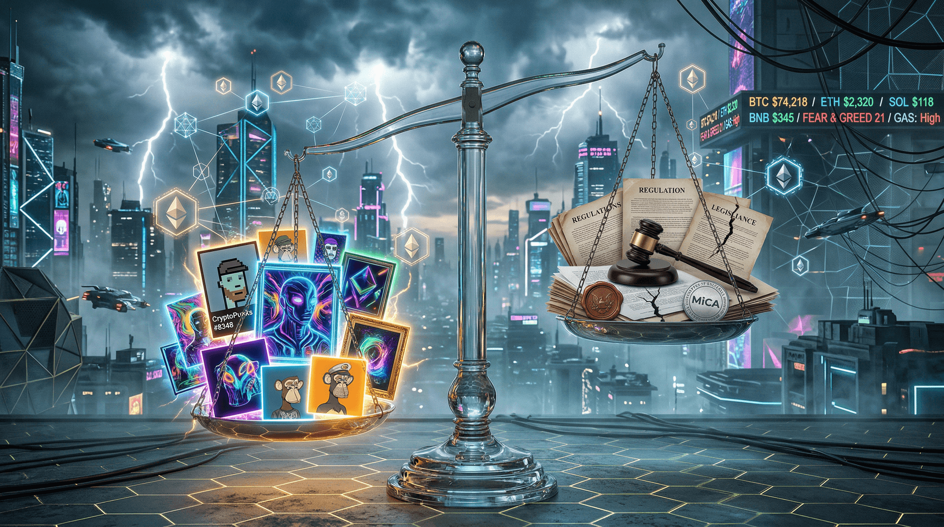 Regulatory Clarity Key for NFT Growth as Fear & Greed Hits 21