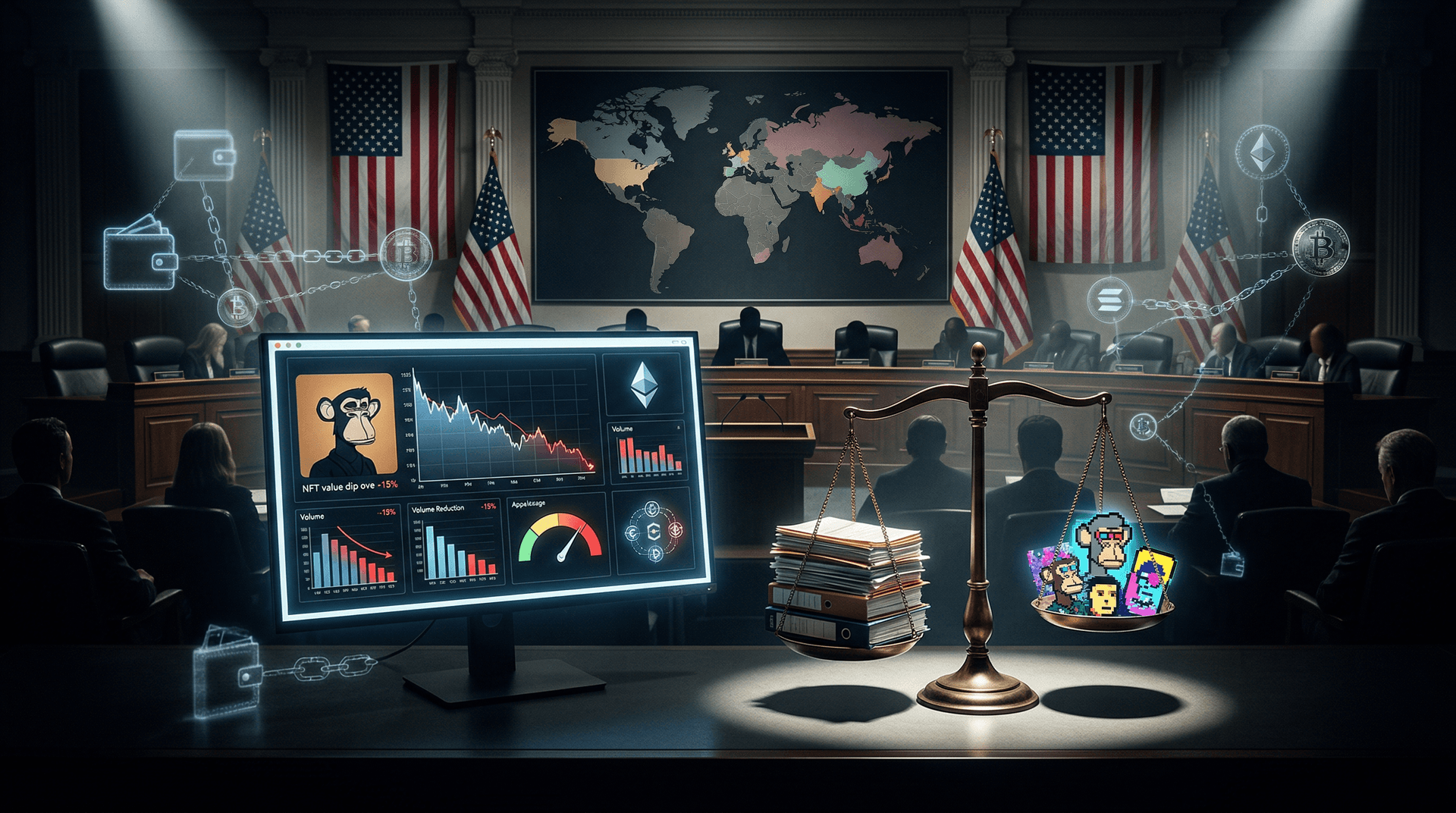 Cryptocurrency Regulation Slashes US NFT Volumes 15%