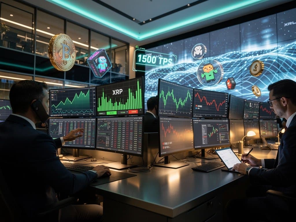 Cyberpunk charts showing XRP outperforming Bitcoin in NFT liquidity on XRPL