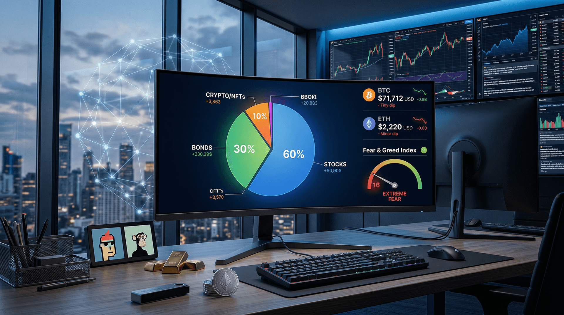 Cryptocurrency Long-Term Portfolios Cut NFT Drawdowns 15%